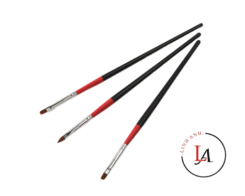 Cọ mắt cán đỏ đen số 2